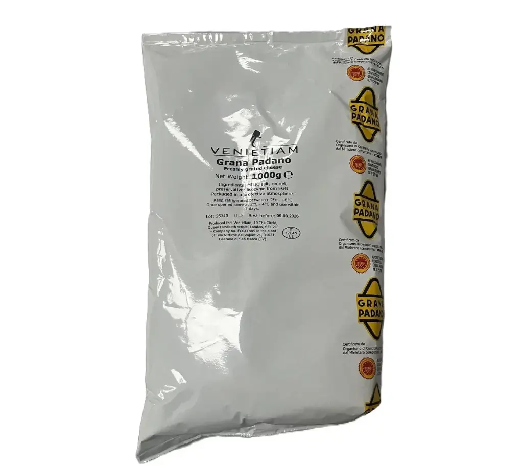 GRANA PADANO GRATTUGIATO - GRATED GRANA PADANO - 1kg bag (VEN)