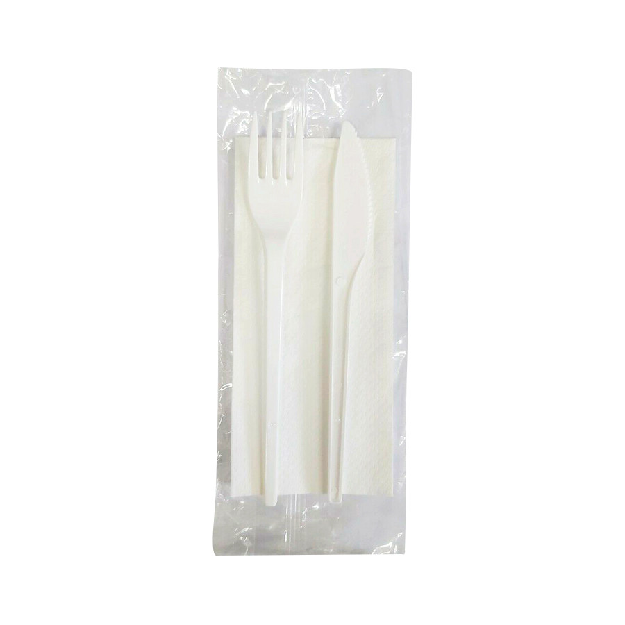 SET FORCHETTA/COLT/TOVAG. PLA BIANCO 100PZ(SDG)