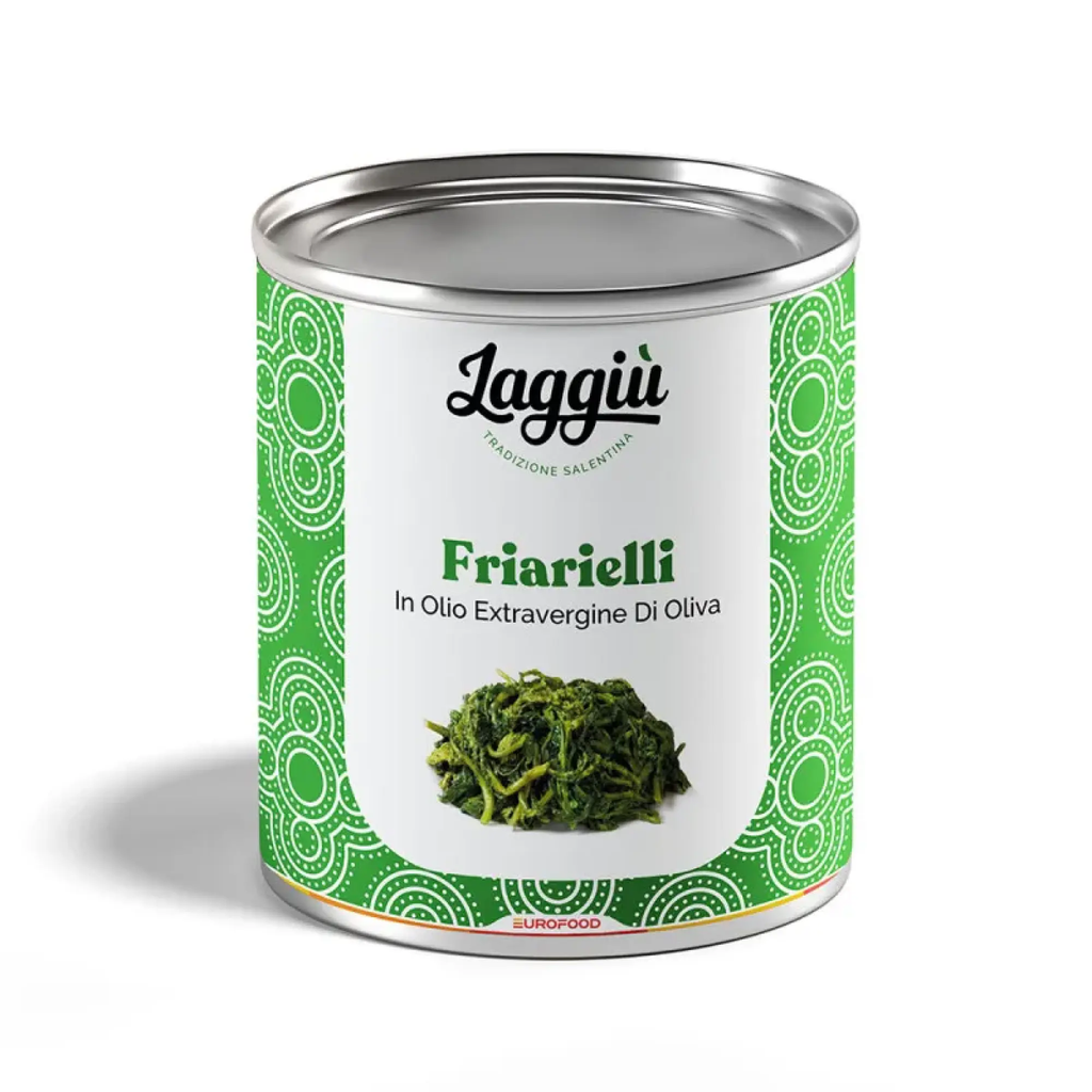 FRIARIELLI IN FOGLIA OLIO EVO LAGGIU' 800GR NETTO