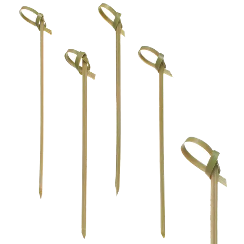 BACCHETTE KNOT 250X6cm Bamboo Cocktails Sticks
