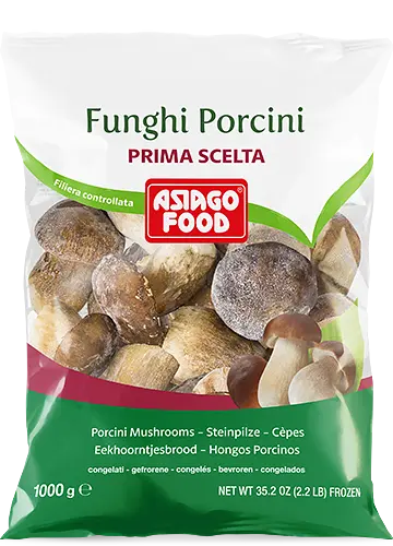 ASIAGO FROZEN WHOLE PORCINI MUSHROOMS
