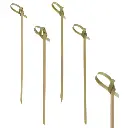 BACCHETTE KNOT 250X6cm Bamboo Cocktails Sticks